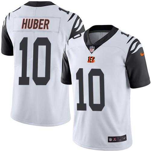 Nike Men & Women & Youth Bengals 10 Kevin Huber White Color Rush Limited Jersey,We sell and wholesale Nike Men & Women & Youth Bengals 10 Kevin Huber White Color Rush Limited Jersey on line form chian!